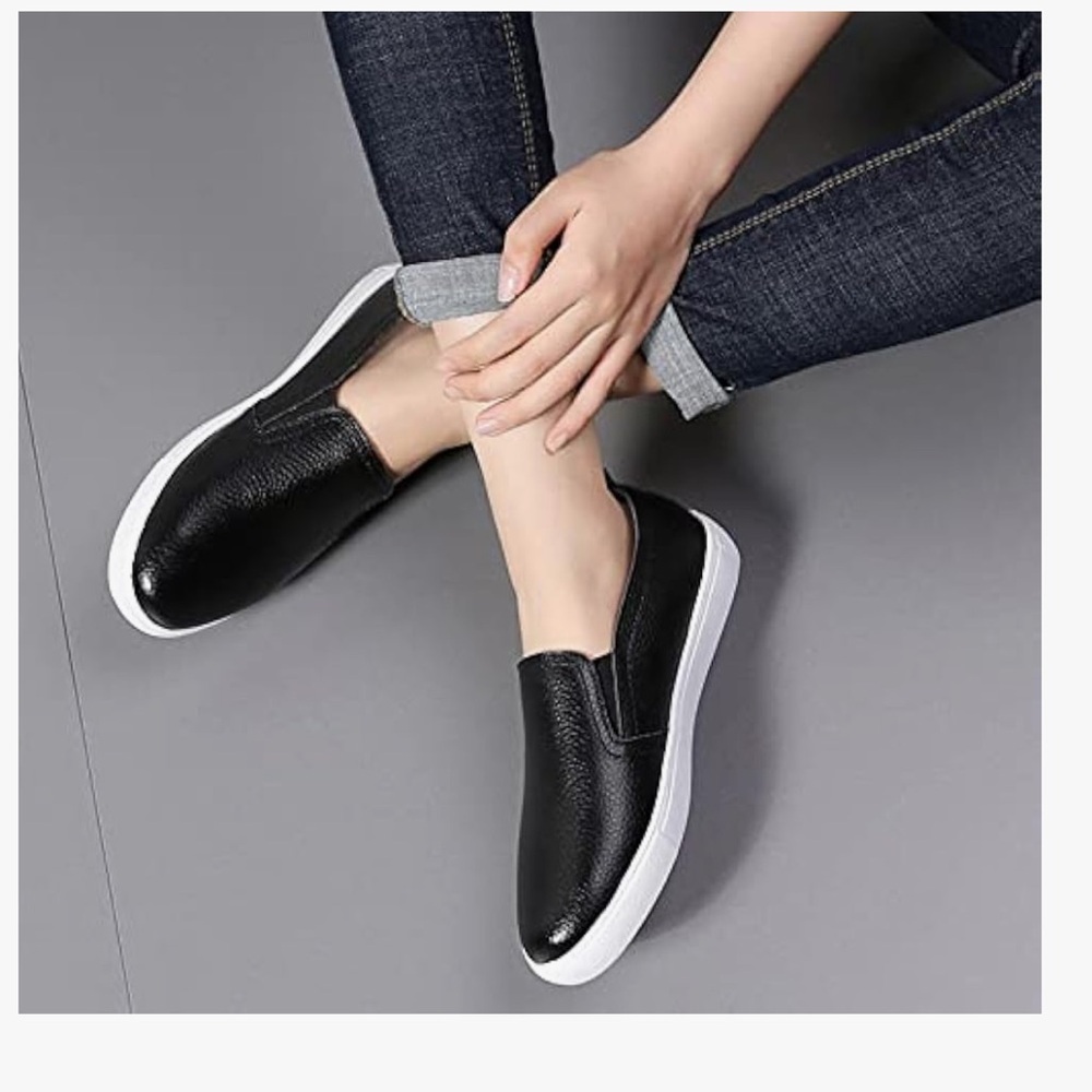 Women's Loafers Shoes Casual Slip-on Platform Lazy Shoes Size 36